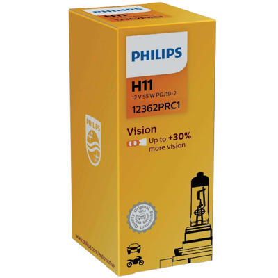 Afbeelding van Philips H11 Halogeen lamp 12V PGJ19 2 Vision