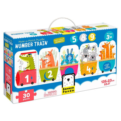 Imagen de Puzzle Make a Match Number Train