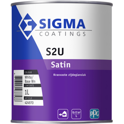 Afbeelding van Sigma S2U Satin 2,5 liter Houtverf