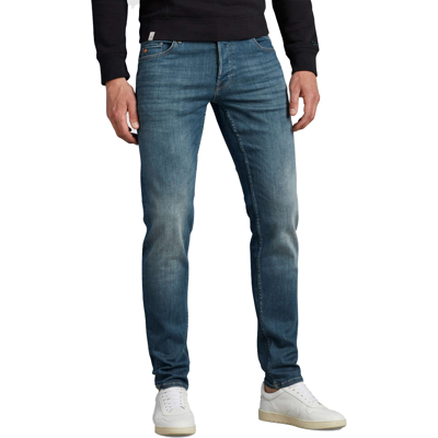 Afbeelding van Cast Iron Jeans Heren Broek 5 pocket model slim fit blauw effen