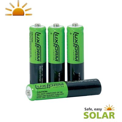 Afbeelding van Luxform Oplaadbare Solar Batterij AAA Lighting