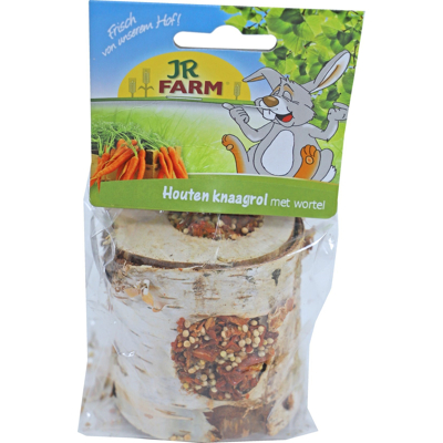 Afbeelding van JR Farm knaagdier knaagrol hout met wortel 150 gram 05698 Gebr. de Boon
