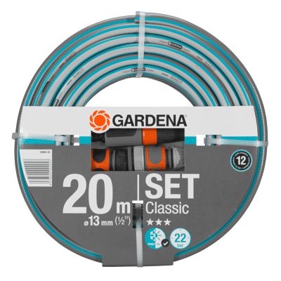 Abbildung von Gardena Classic Schlauch (1/2 Zoll) 20 m + Verbindungsstücke