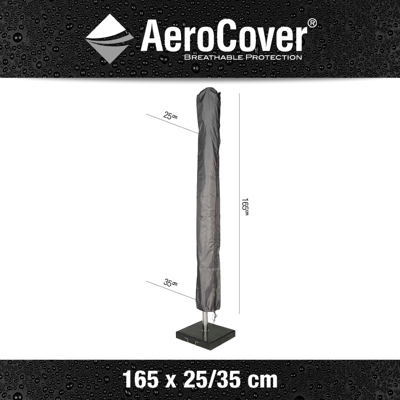 Afbeelding van Aerocover Parasolhoes Antraciet 165x25/35 165,00cm x 25,00cm 35,00cm