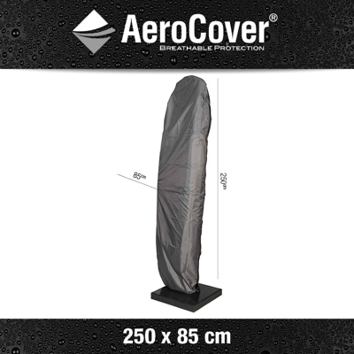 Afbeelding van Parasolhoes AeroCover Anthracite Zweefparasol (H250 x 85 cm)