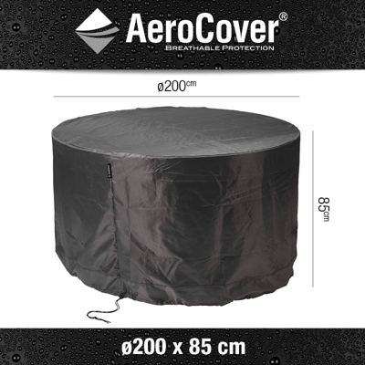 Afbeelding van Aerocover Tuinsethoes rond 200x85 cm Antraciet