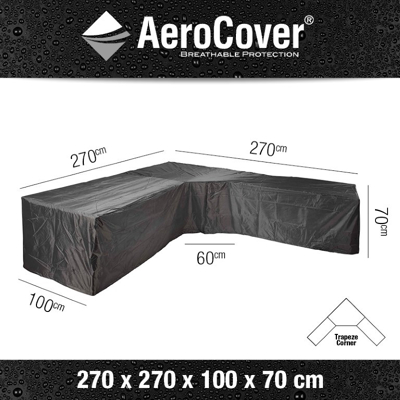 Afbeelding van Aerocover Loungesethoes L/Trapeze 270x270x100x70 Antraciet 70,00cm x 270,00cm 100,00cm