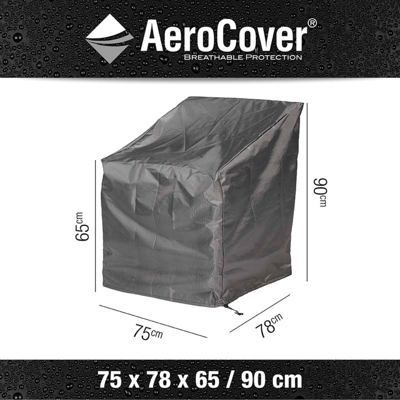 Afbeelding van Tuinstoelhoes AeroCover Anthracite (75 x 78 65/90 cm)