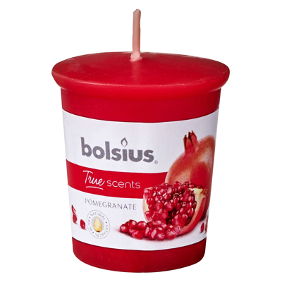 Afbeelding van Bolsius Votive 53/45 rond true scents pomegranate 1 stuks