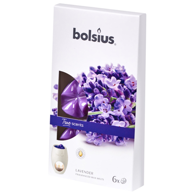 Afbeelding van Bolsius Waxmelts true scents lavender 6 stuks