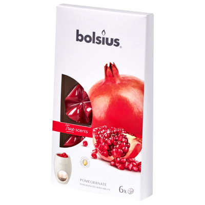 Afbeelding van Bolsius Waxmelts true scents pomegranate 6 stuks