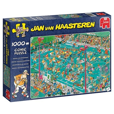 Afbeelding van Puzzel Jan van Haasteren Hockey Kampioenschappen 1000 stukjes Plenty Gifts Spellen