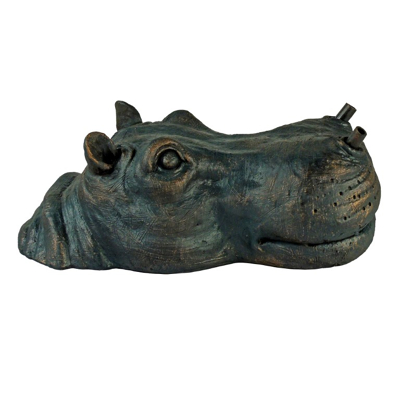 Afbeelding van Drijvende spuitfiguur Nijlpaard hoofd Ubbink