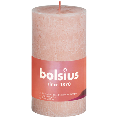 Afbeelding van Bolsius kaars rustiek Misty Pink 100/50 mm
