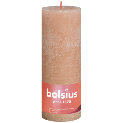Afbeelding van Bolsius kaars rustiek Misty Pink 190/68 mm