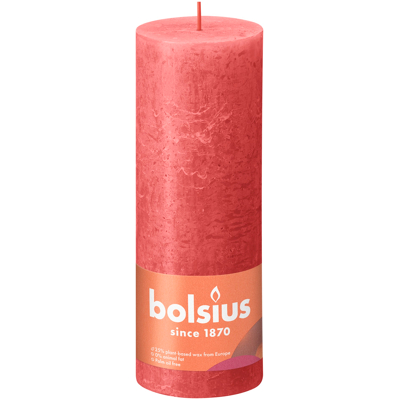 Afbeelding van Bolsius kaars rustiek Blossom Pink 190/68 mm