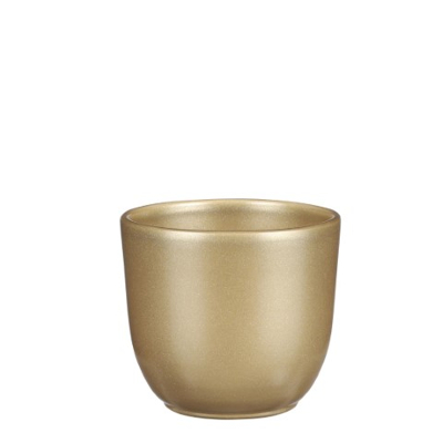 Afbeelding van Tusca pot rond goud h9xd10cm Mica Decorations