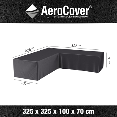 Afbeelding van Loungesethoes AeroCover Anthracite L (325 x 325 100 H70 cm)