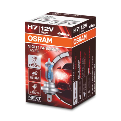 Afbeelding van Osram H7 Halogeenlamp 12V 55W PX26d Night Breaker Laser