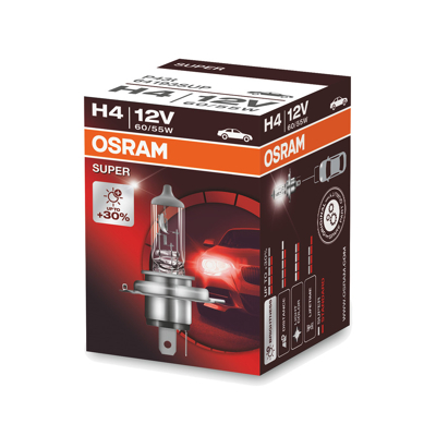 Afbeelding van Osram H4 Halogeenlamp 12V 55W Super P43t