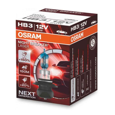 Afbeelding van Osram HB3 Halogeenlamp 12V 60W P20d Night Breaker 1 stuk