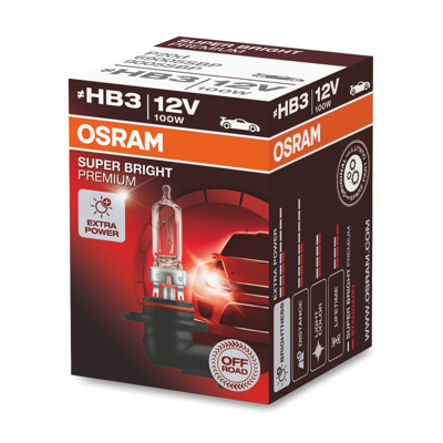 Afbeelding van Osram HB3 Halogeenlamp 12V 100W Super Bright Premium P20d