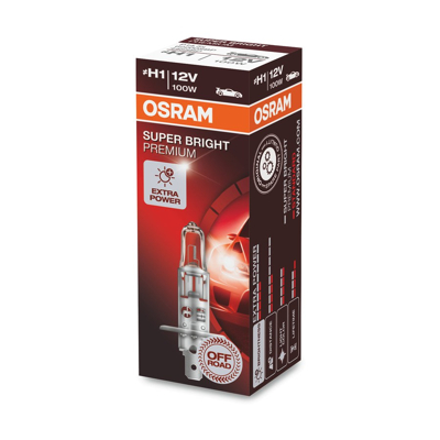 Afbeelding van Osram H1 Halogeenlamp 12V 100W Super Bright Premium P14.5s