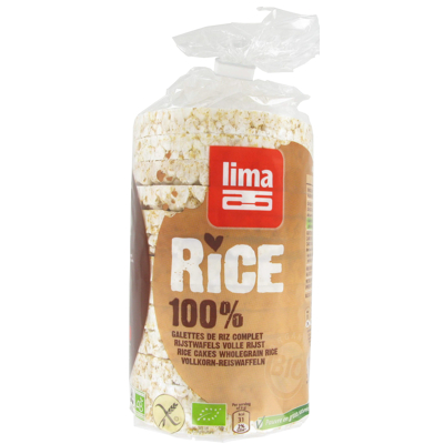 Afbeelding van Lima Rijstwafels van Volle Rijst 100 gram