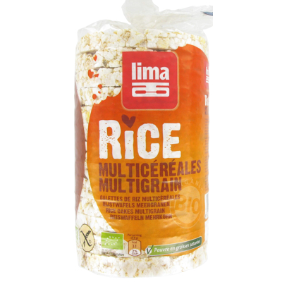 Afbeelding van Lima rijstwafels Meergranen 100 gram