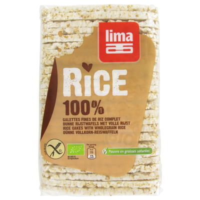 Afbeelding van Lima Rijstwafels Dun met volle Rijst 130 gram