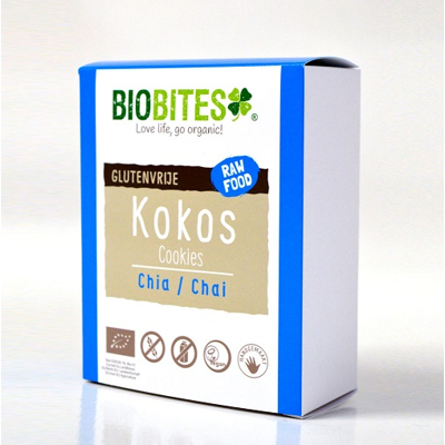 Afbeelding van Biobites Kokos Chia Cookies 65 gram