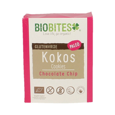 Afbeelding van Biobites Kokos Chocolate Chip Cookies 65 gram