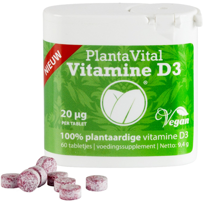 Afbeelding van Plantavital Vitamine D3 Kauwtabletten