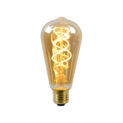 Afbeelding van ST64 Filament lamp Ø 6,4 cm LED Dimb. E27 1x4,9W 2200K Amber