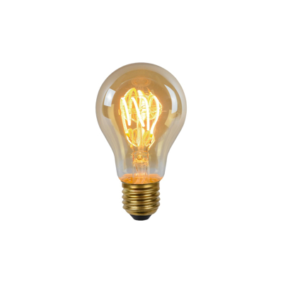 Afbeelding van A60 Filament lamp Ø 6 cm LED Dimb. E27 1x5W 2200K Amber