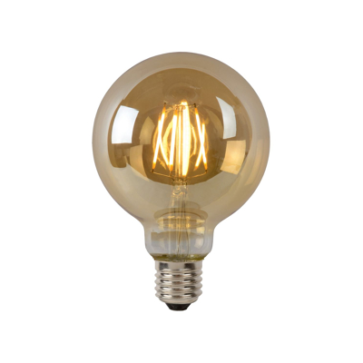 Afbeelding van G95 Filament lamp Ø 9,5 cm LED Dimb. E27 1x5W 2700K Amber