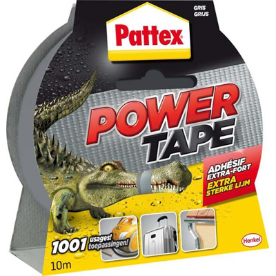 Afbeelding van Pattex Power Tape Waterbestendig 10 Meter Grijs