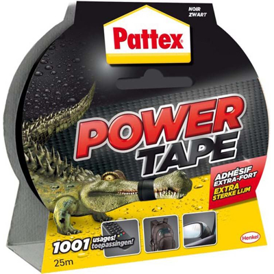 Afbeelding van Plakband Pattex Power Tape 50mmx25m zwart