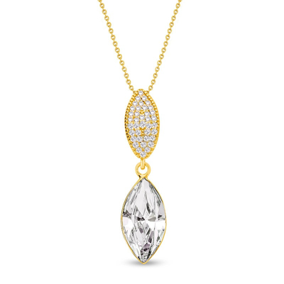 Afbeelding van Spark Thalia necklace verguld crystal Zilver