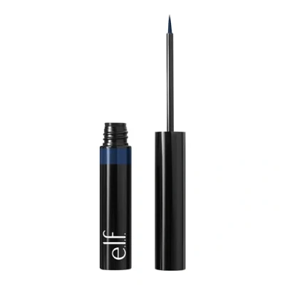 Afbeelding van e.l.f. H2O Proof Inkwell Eyeliner Pen, sterk gepigmenteerde, waterdichte vloeibare eyeliner, met matte afwerking, veganistisch en dierproefvrij, Navy Baby