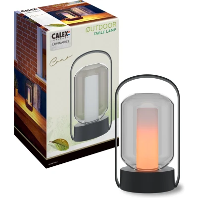 Afbeelding van Calex Como Draadloze Tafellamp Warm Wit Licht Accu Touch Zwart