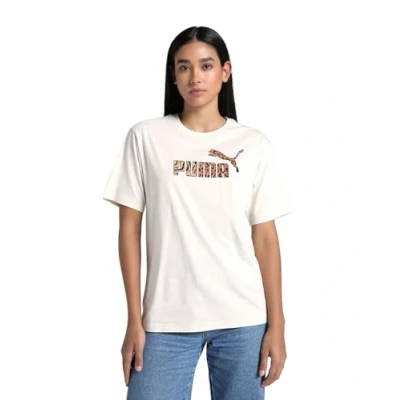 Afbeelding van Puma Graphic Animal Relaxed TEE Tshirt print, Dames, Maat: XS, Alpine snow