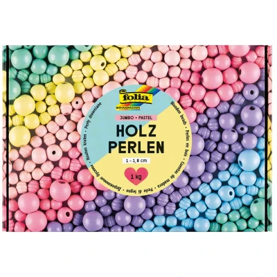 Afbeelding van Folia kralen pastel 1 kg