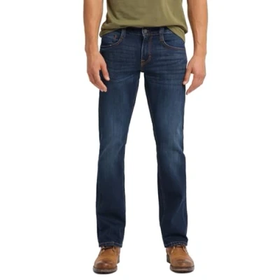 Afbeelding van Mustang Heren Jeans Broeken Oregon bootcut Fit Blauw Volwassenen Denim Jeansbroek