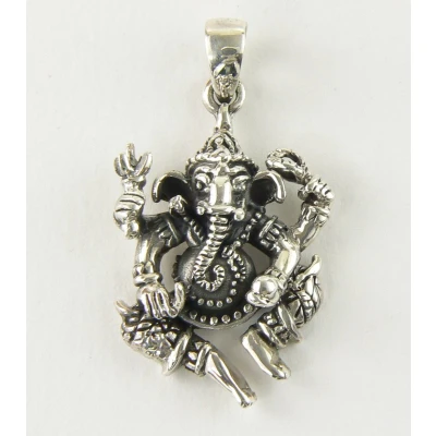 Afbeelding van Zilveren Ganesha hanger 925 zilver