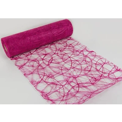 Afbeelding van Sizoweb®, originele tafelband, tafelloper, 25 m x 30 cm, kleur fuchsia, roze, voor bruiloft