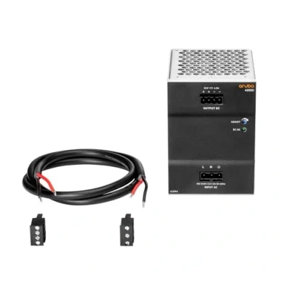 Afbeelding van HPE E Aruba 4000i POE 54VDC 100 240VAC DIN Voeding, Netwerkschakelaar