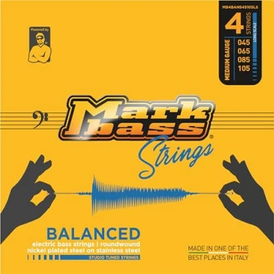 Afbeelding van Markbass Balanced Series Strings 4s 45 105 Snarenset voor 4 string basgitaar