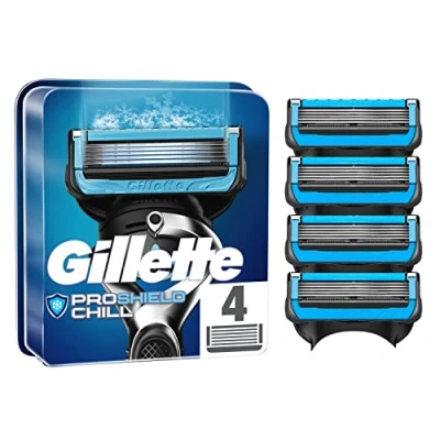 Afbeelding van Gillette ProShield Chill Navulmesjes Voor Mannen 4 stuks
