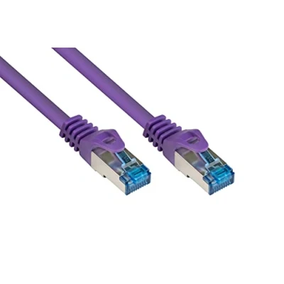 Afbeelding van S/FTP CAT6a 10 Gigabit netwerkkabel / paars LSZH 25 meter